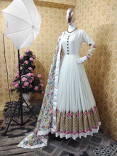 Load image into Gallery viewer, Stylish Wedding Wear Faux Georgette Heavy Embroidery Work Designer Gown
