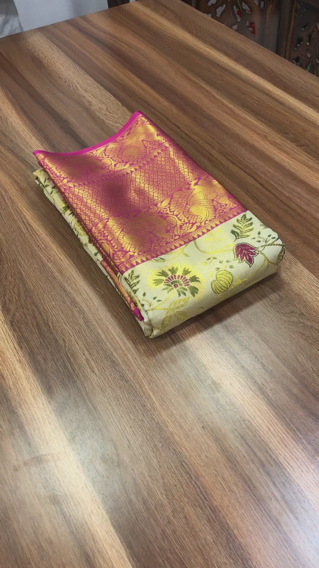 Wedding Wear Multi Color Kanjivaram Silk Pure Zari Weaving with Beautiful Meena Weaving Saree