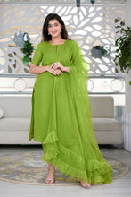 Load image into Gallery viewer, Party Wear Rayon Embroidery Sequence Work Rayon Salwar Suit Design
