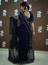 Load image into Gallery viewer, Modern Chiffon Silk Heavy Diamond Work Party Wear Designer Saree
